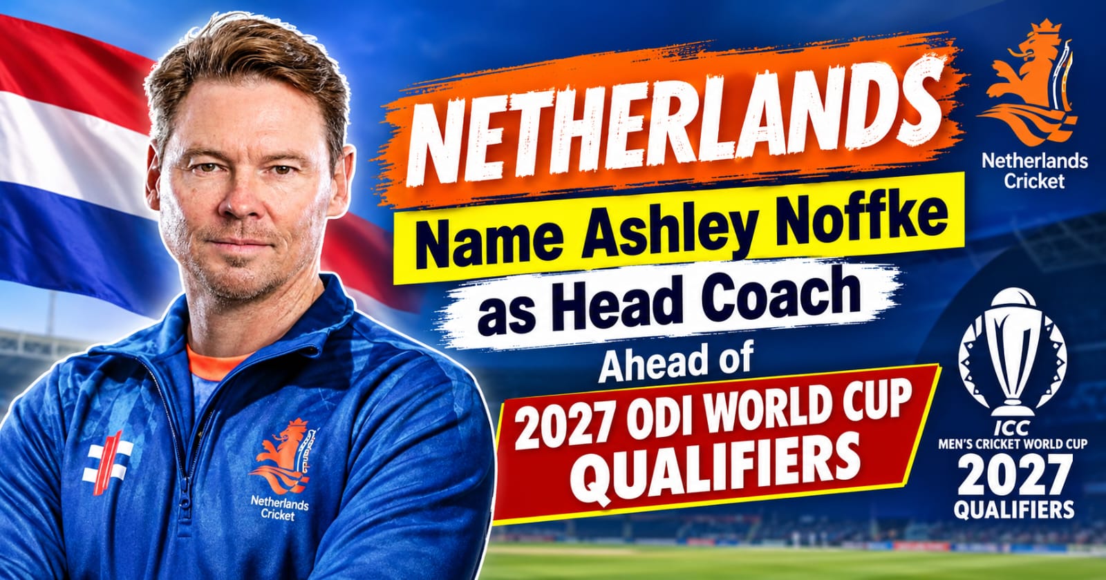 Ashley Noffke Netherlands head coach