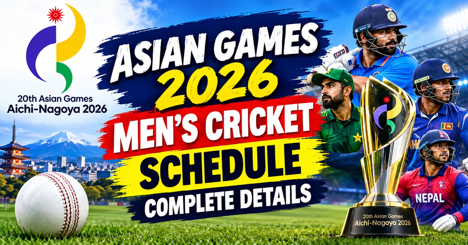 Asian Games 2026 Men's Cricket Schedule