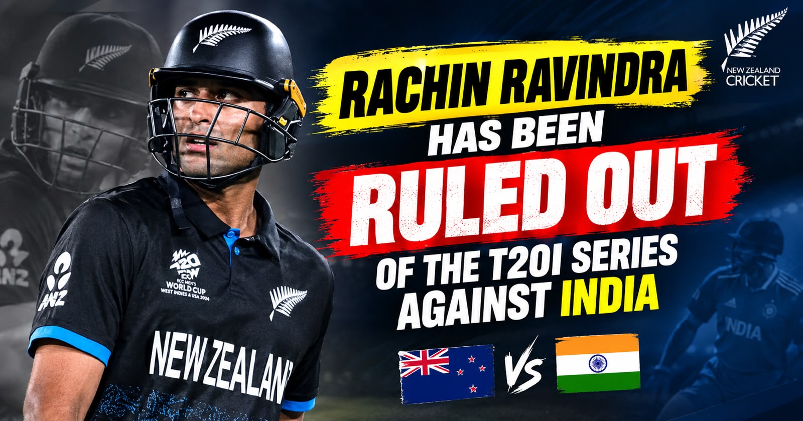 Rachin Ravindra ruled out