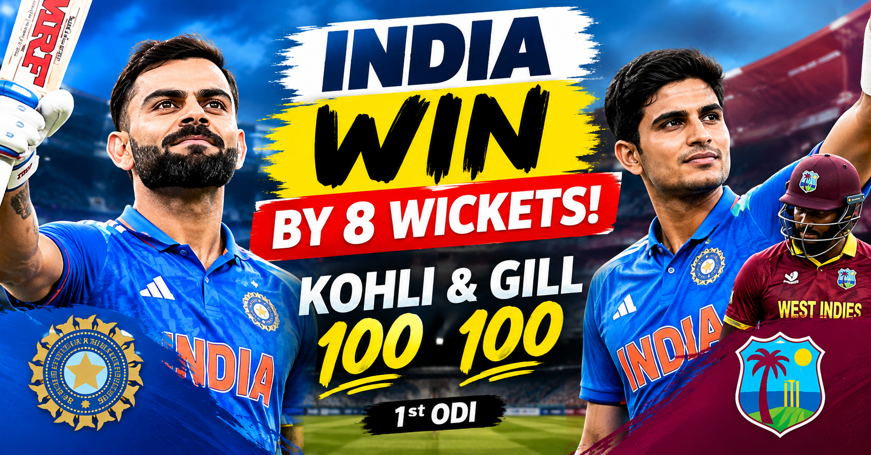 India vs West Indies 1st ODI